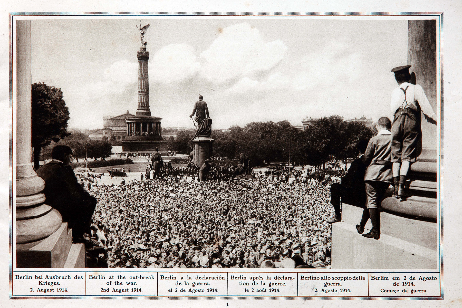 Berlino allo scoppio della guerra. 2 agosto 1914