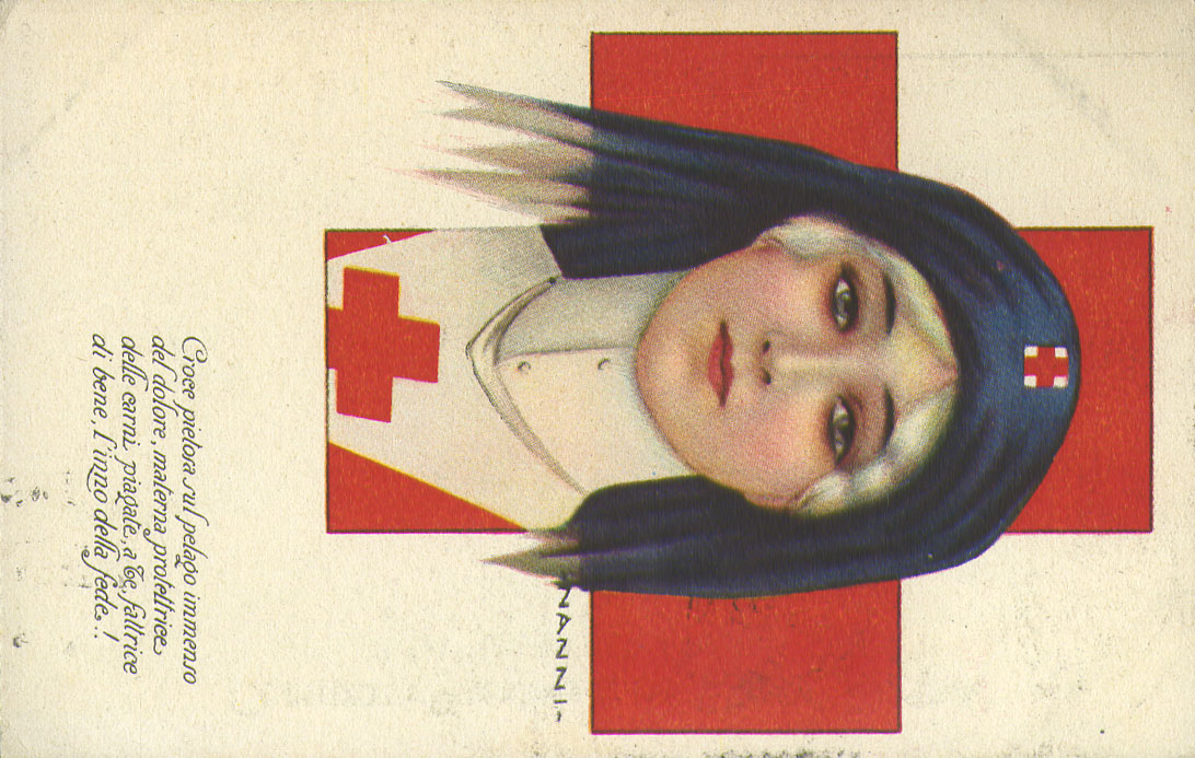 Cartolina di raccolta fondi per la Croce Rossa italiana [AF MISGR Fondo Cartoline, Album, n. 17393]