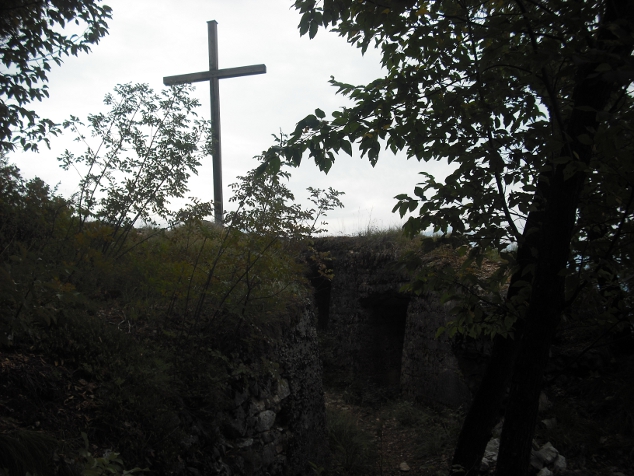 croce e postazione sulla Celva bassa